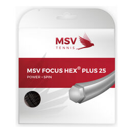 Tenisové Struny MSV Focus-HEX  plus 25 12m schwarz